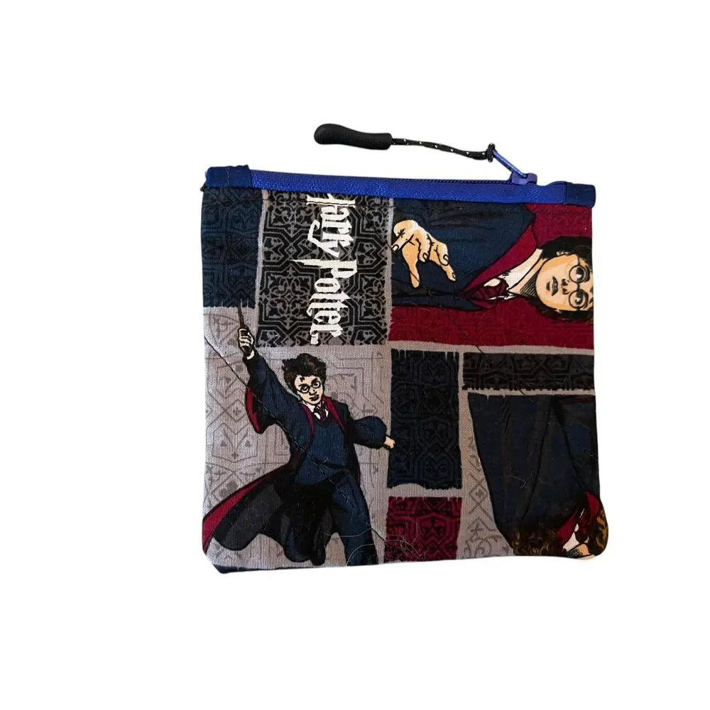 Harry Potter Wizard Theme‎ Small Zipper Pouch Coin Purse Makeup Bag Organizer